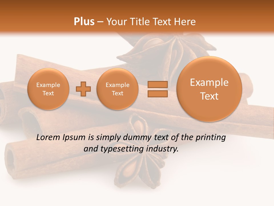 A Pile Of Cinnamons With A Star Anise On Top PowerPoint Template
