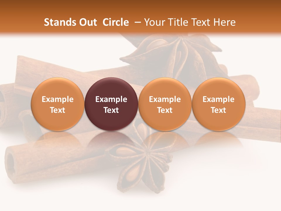 A Pile Of Cinnamons With A Star Anise On Top PowerPoint Template