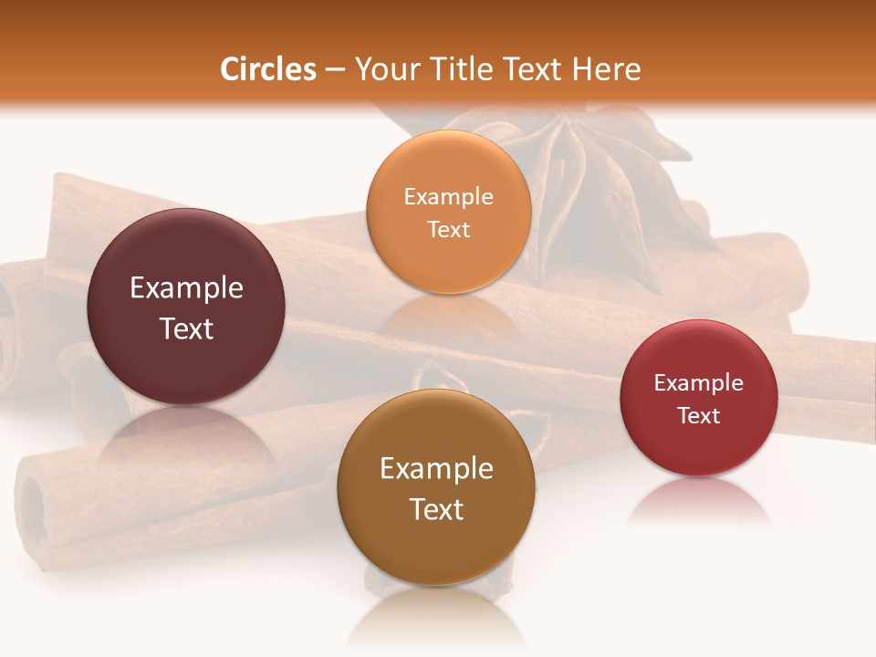 A Pile Of Cinnamons With A Star Anise On Top PowerPoint Template