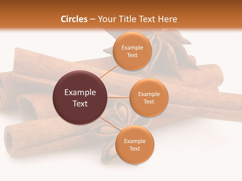 A Pile Of Cinnamons With A Star Anise On Top PowerPoint Template