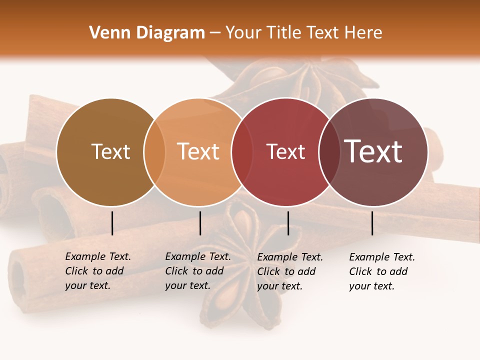 A Pile Of Cinnamons With A Star Anise On Top PowerPoint Template