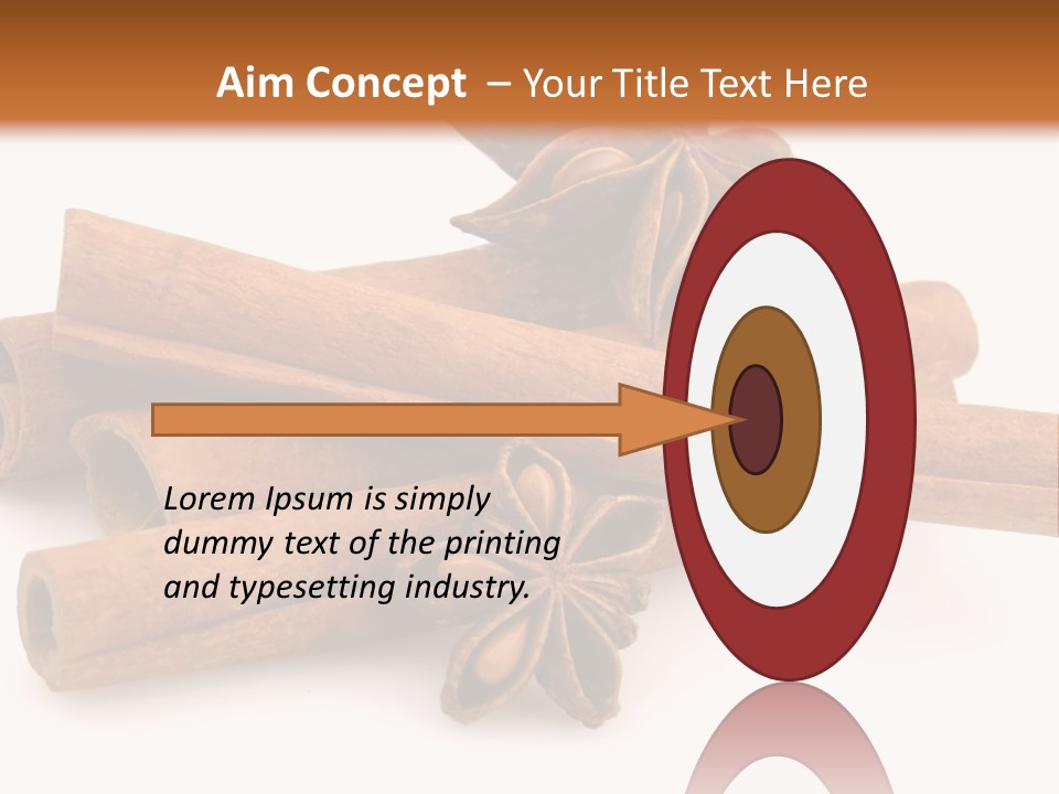 A Pile Of Cinnamons With A Star Anise On Top PowerPoint Template