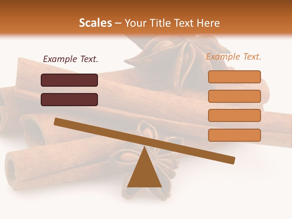 A Pile Of Cinnamons With A Star Anise On Top PowerPoint Template