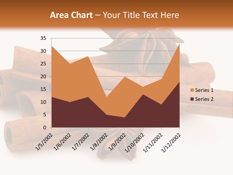 A Pile Of Cinnamons With A Star Anise On Top PowerPoint Template
