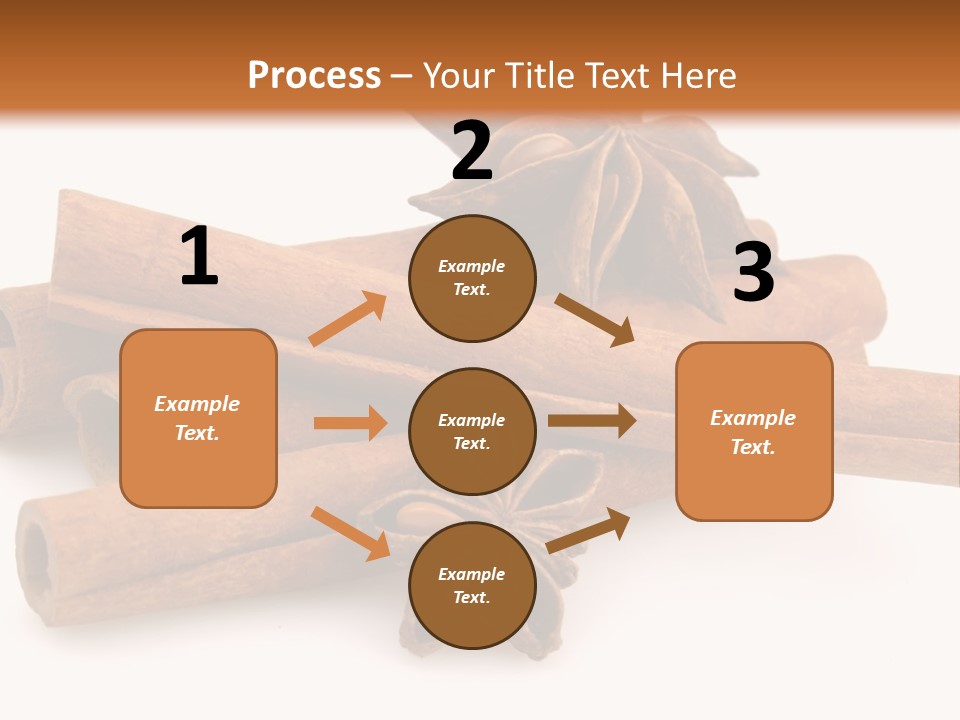 A Pile Of Cinnamons With A Star Anise On Top PowerPoint Template
