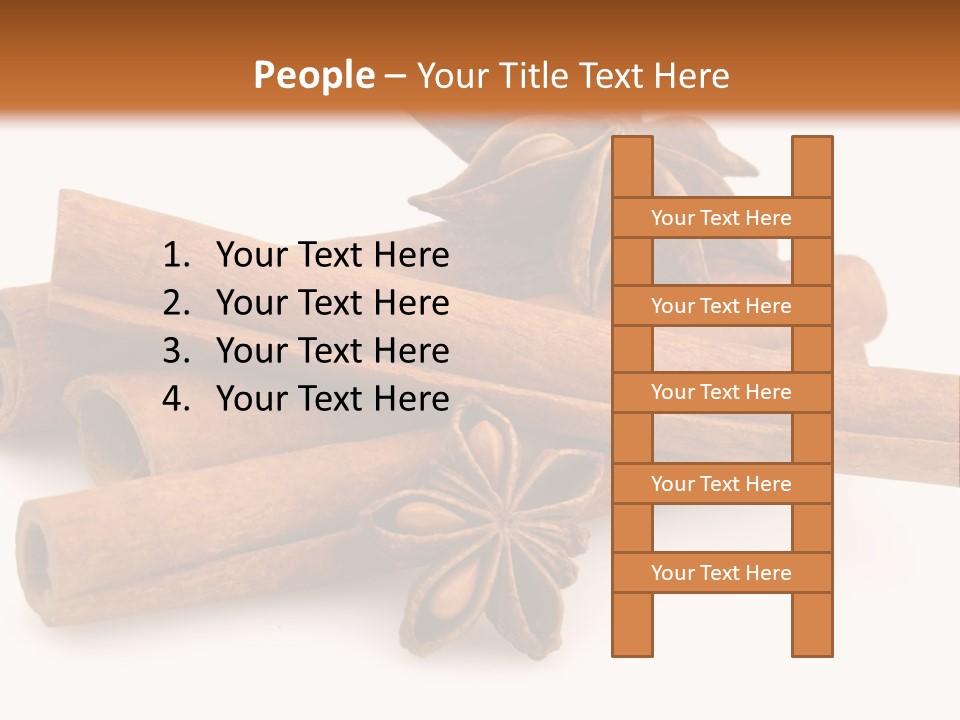 A Pile Of Cinnamons With A Star Anise On Top PowerPoint Template