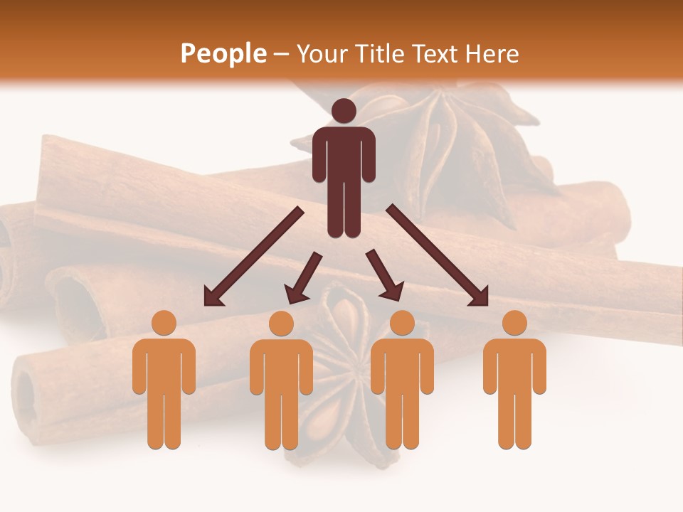 A Pile Of Cinnamons With A Star Anise On Top PowerPoint Template