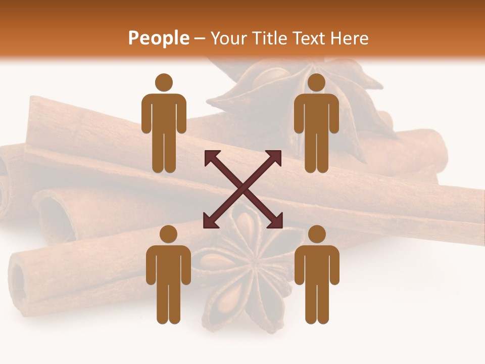 A Pile Of Cinnamons With A Star Anise On Top PowerPoint Template