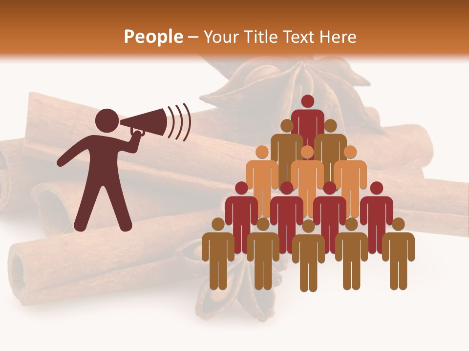 A Pile Of Cinnamons With A Star Anise On Top PowerPoint Template