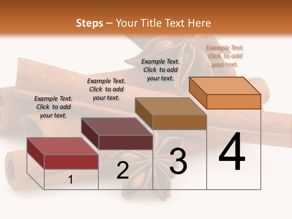 A Pile Of Cinnamons With A Star Anise On Top PowerPoint Template