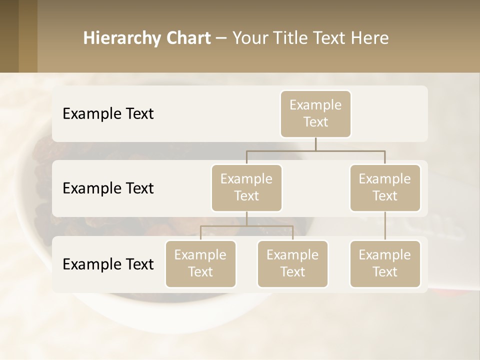 A White Spoon Filled With Raisins On Top Of A Table PowerPoint Template