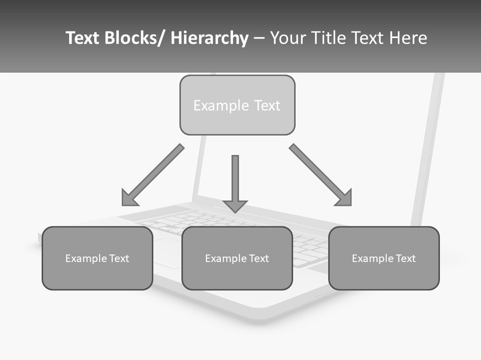 A Laptop Computer With A White Background PowerPoint Template