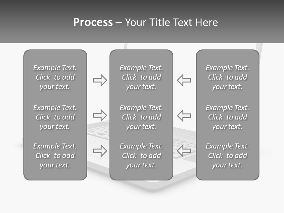 A Laptop Computer With A White Background PowerPoint Template