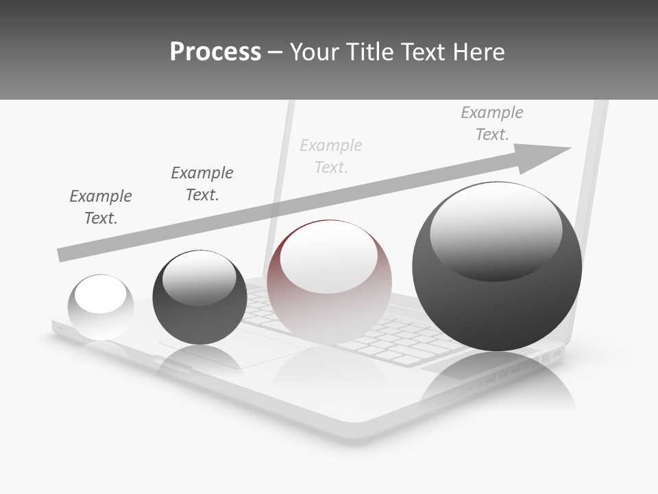 A Laptop Computer With A White Background PowerPoint Template