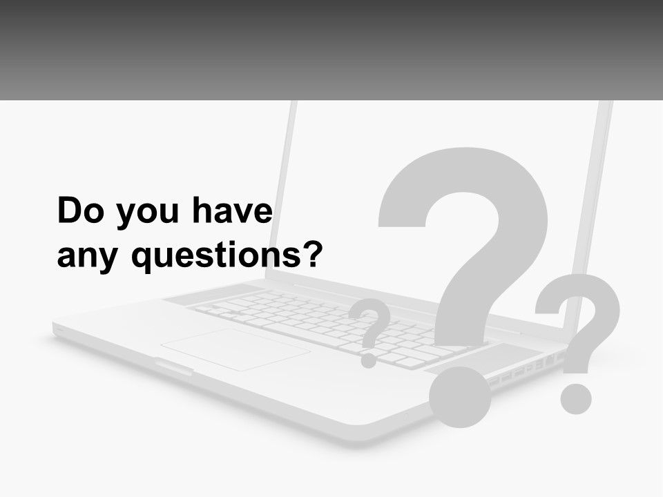 A Laptop Computer With A White Background PowerPoint Template