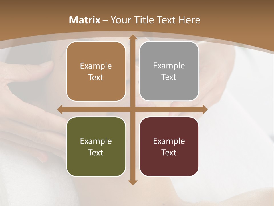 A Woman Getting A Massage At A Spa PowerPoint Template