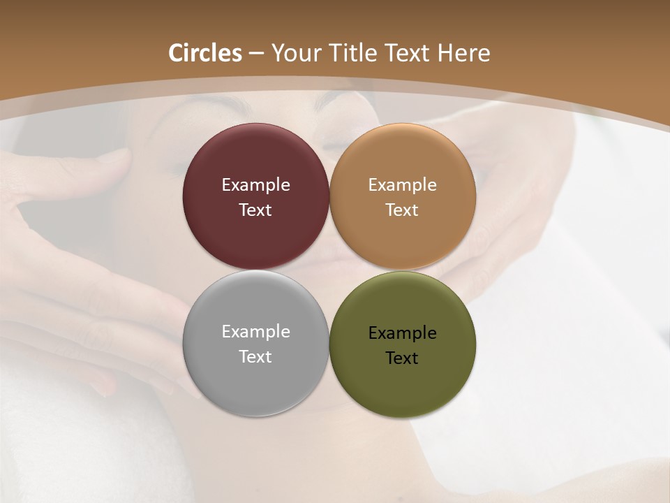 A Woman Getting A Massage At A Spa PowerPoint Template