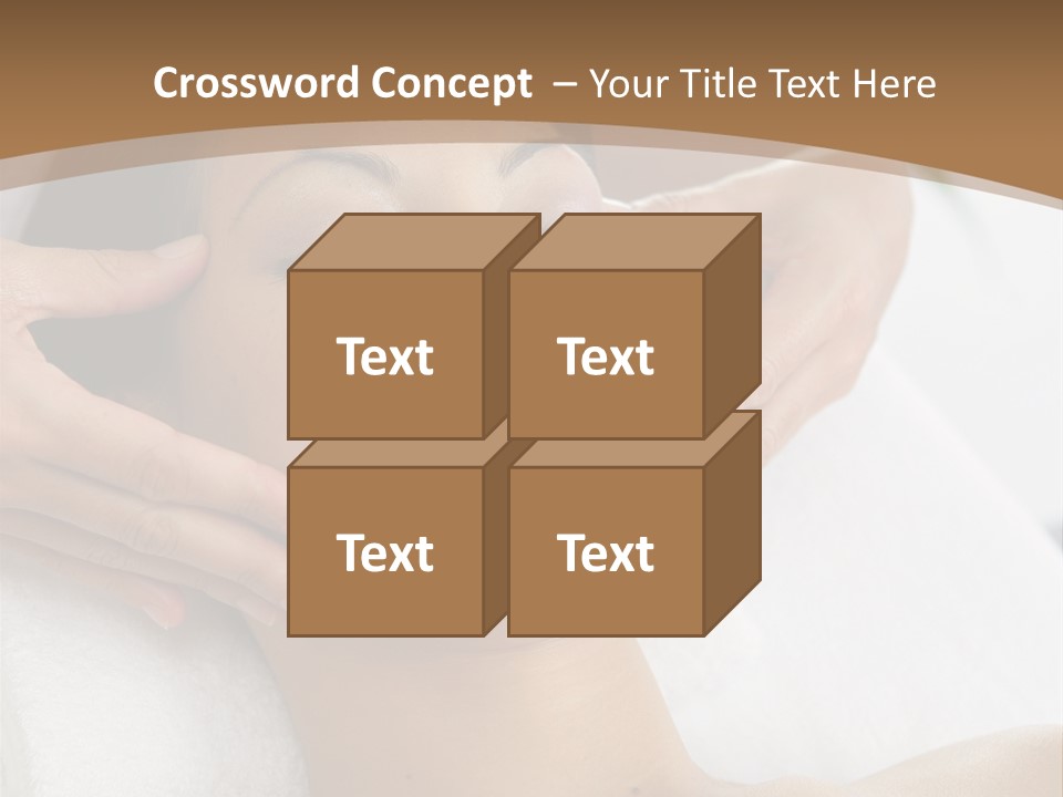 A Woman Getting A Massage At A Spa PowerPoint Template