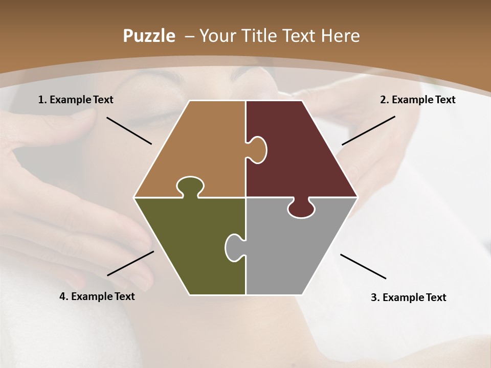 A Woman Getting A Massage At A Spa PowerPoint Template