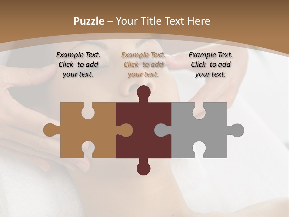 A Woman Getting A Massage At A Spa PowerPoint Template