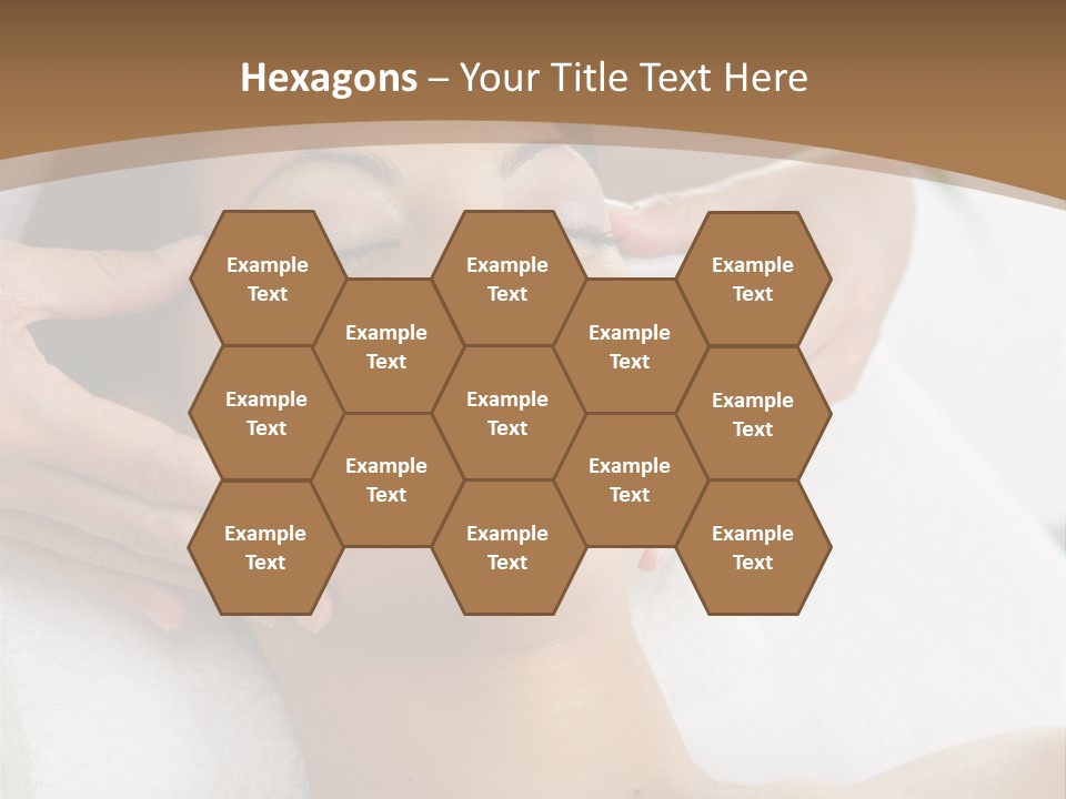 A Woman Getting A Massage At A Spa PowerPoint Template