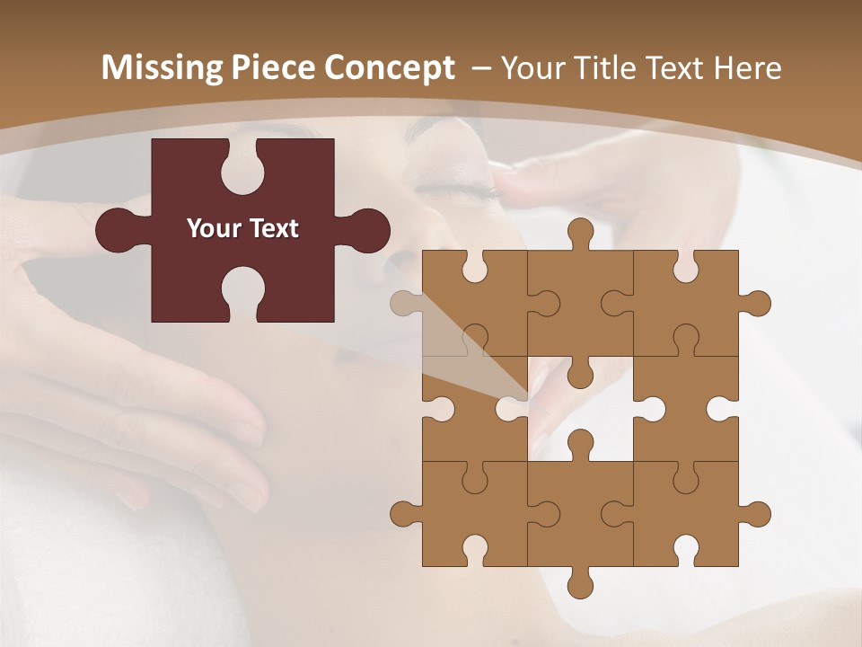 A Woman Getting A Massage At A Spa PowerPoint Template