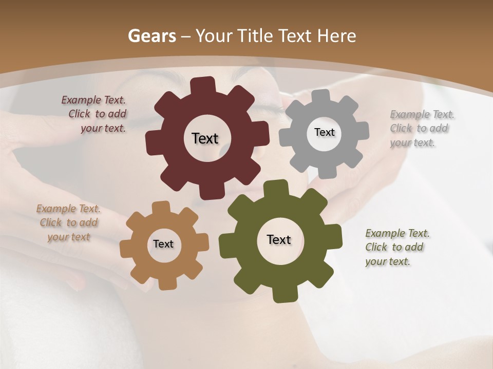 A Woman Getting A Massage At A Spa PowerPoint Template