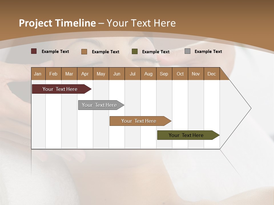 A Woman Getting A Massage At A Spa PowerPoint Template