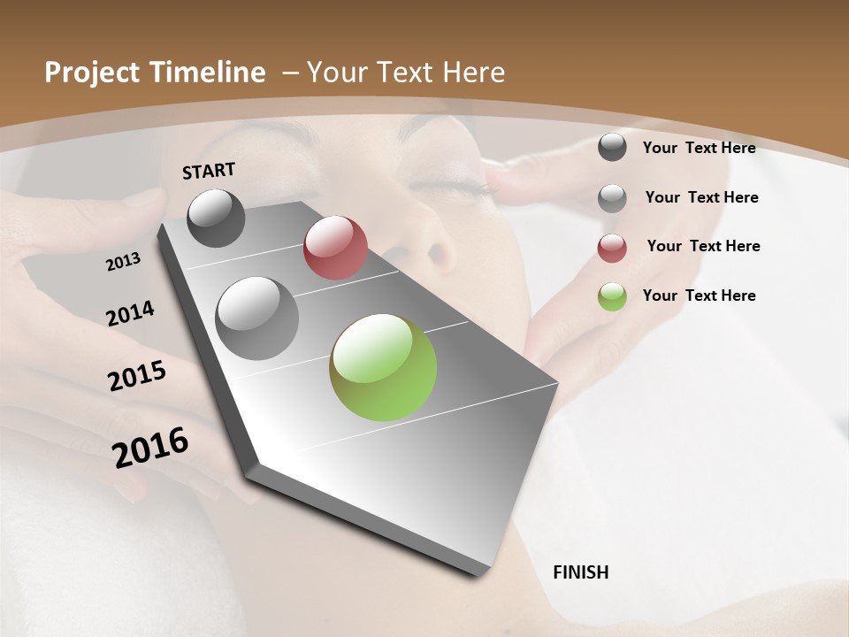 A Woman Getting A Massage At A Spa PowerPoint Template