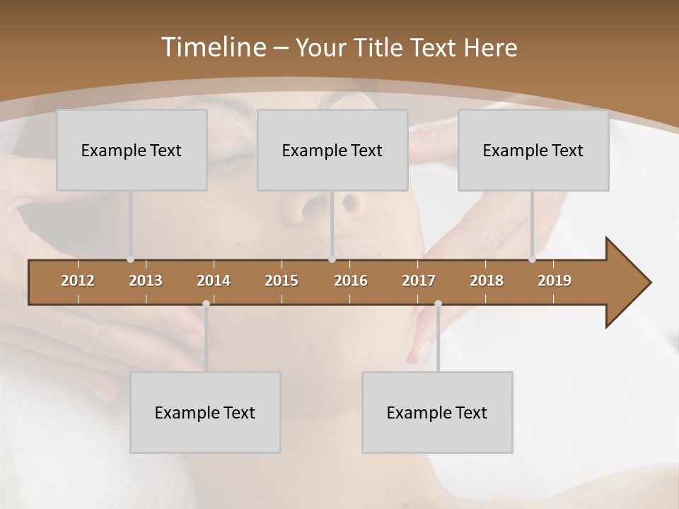 A Woman Getting A Massage At A Spa PowerPoint Template