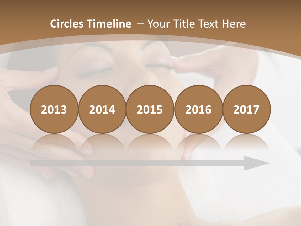 A Woman Getting A Massage At A Spa PowerPoint Template