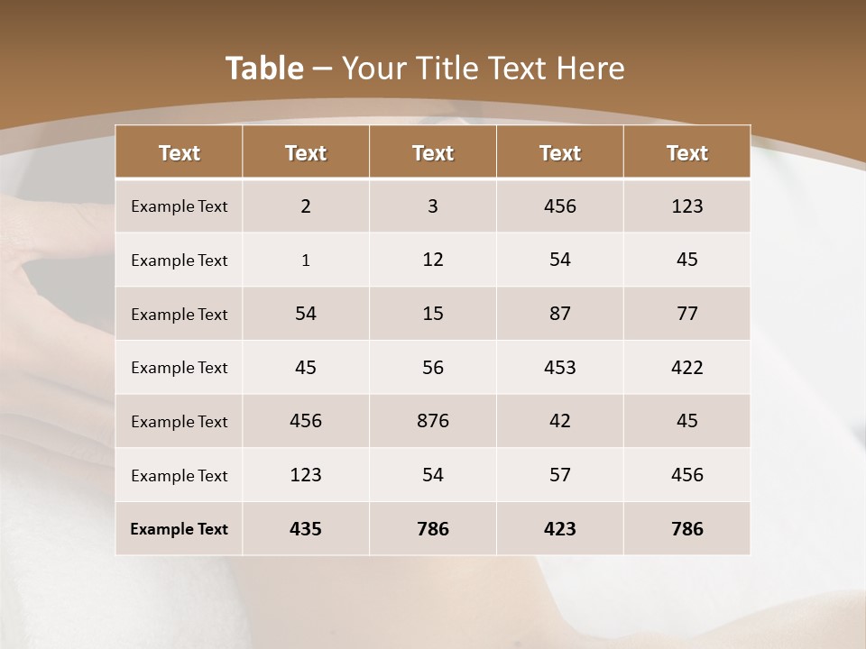 A Woman Getting A Massage At A Spa PowerPoint Template