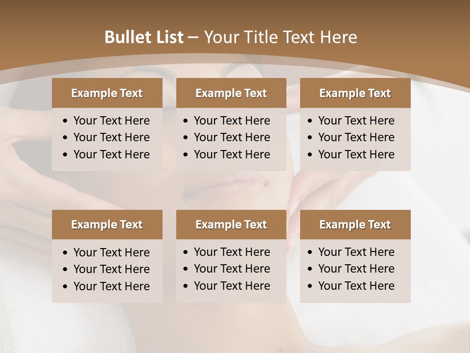 A Woman Getting A Massage At A Spa PowerPoint Template