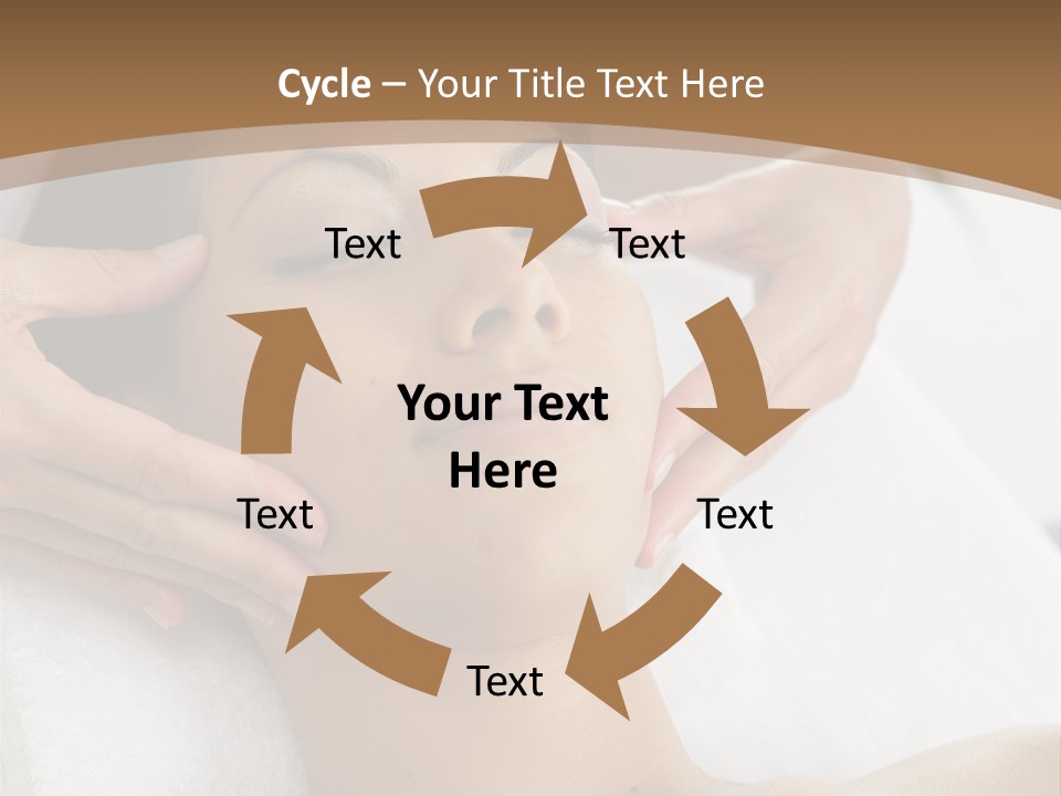 A Woman Getting A Massage At A Spa PowerPoint Template