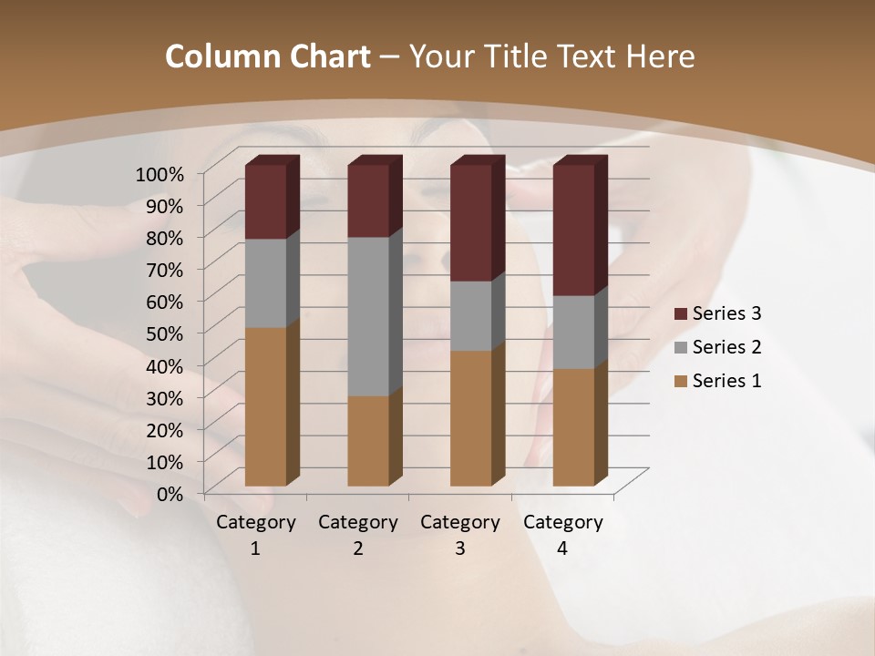 A Woman Getting A Massage At A Spa PowerPoint Template