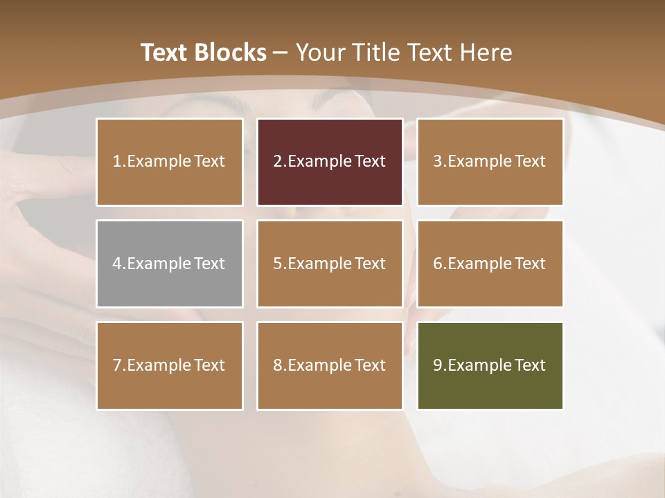 A Woman Getting A Massage At A Spa PowerPoint Template