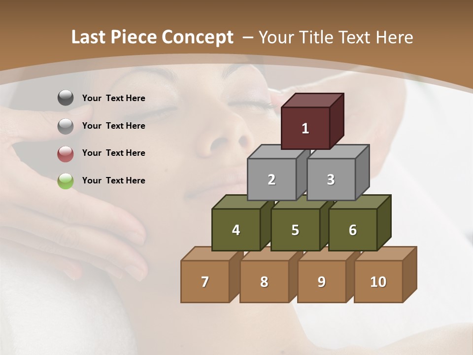 A Woman Getting A Massage At A Spa PowerPoint Template