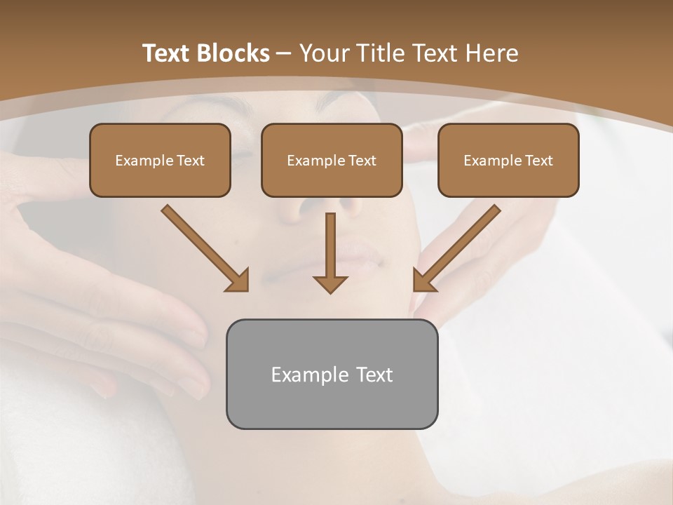 A Woman Getting A Massage At A Spa PowerPoint Template