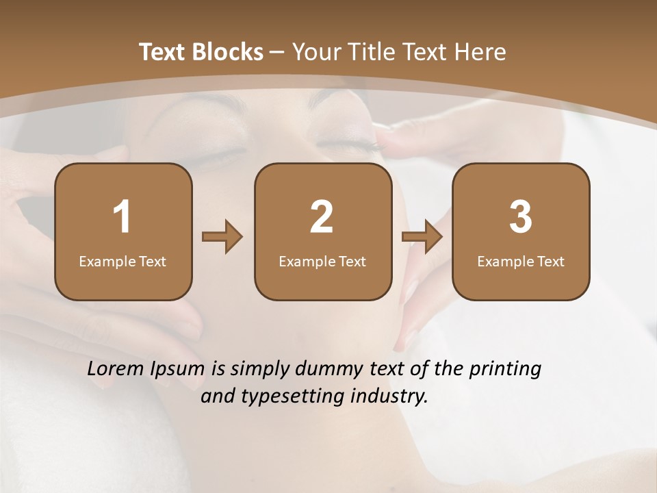 A Woman Getting A Massage At A Spa PowerPoint Template