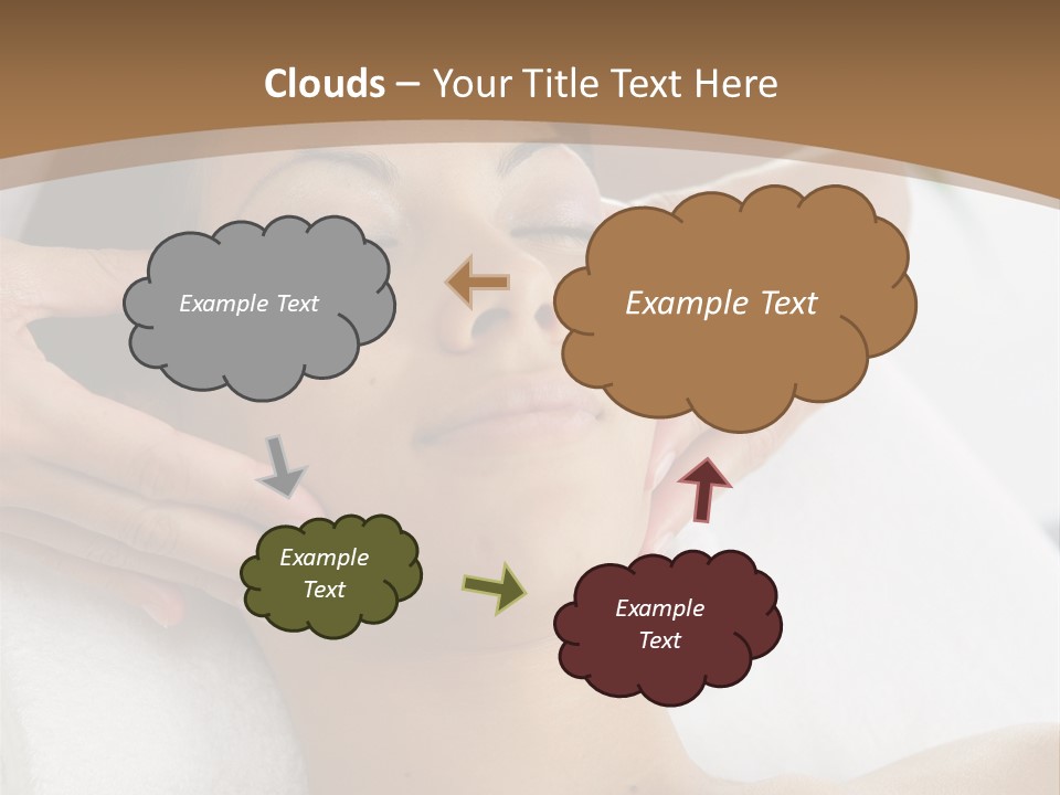 A Woman Getting A Massage At A Spa PowerPoint Template