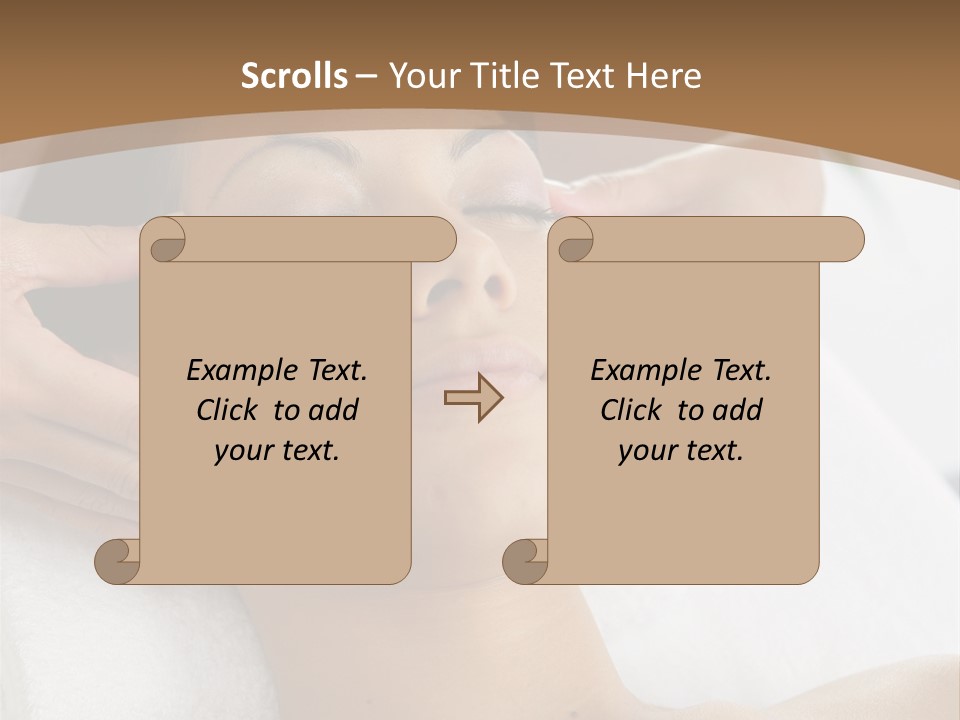 A Woman Getting A Massage At A Spa PowerPoint Template