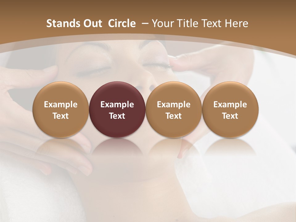 A Woman Getting A Massage At A Spa PowerPoint Template