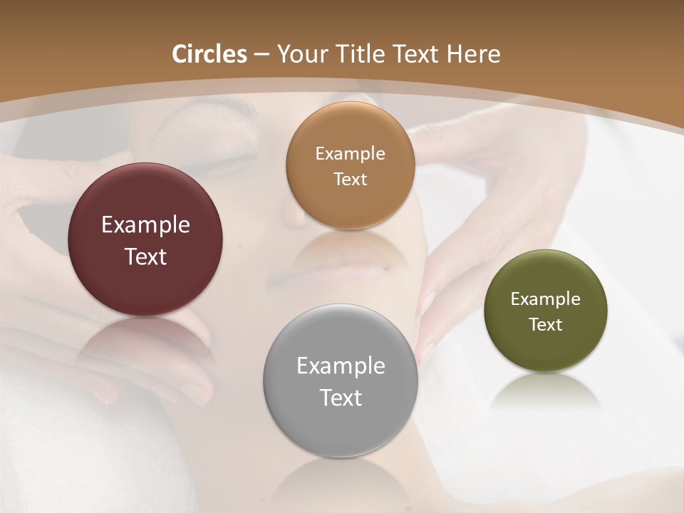 A Woman Getting A Massage At A Spa PowerPoint Template