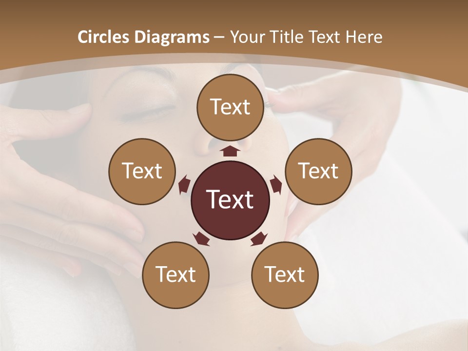 A Woman Getting A Massage At A Spa PowerPoint Template