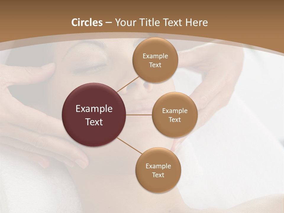 A Woman Getting A Massage At A Spa PowerPoint Template