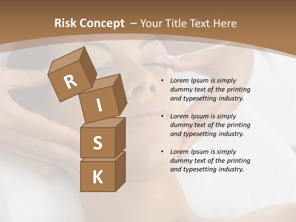 A Woman Getting A Massage At A Spa PowerPoint Template