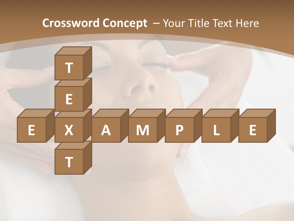 A Woman Getting A Massage At A Spa PowerPoint Template