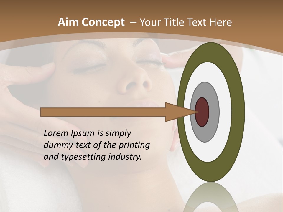 A Woman Getting A Massage At A Spa PowerPoint Template