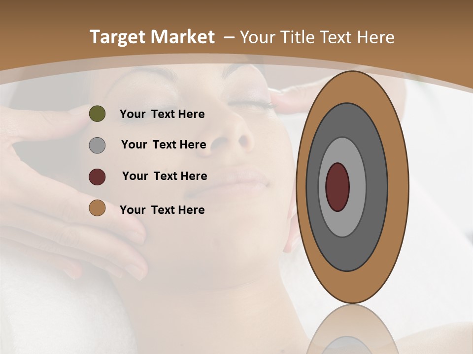 A Woman Getting A Massage At A Spa PowerPoint Template