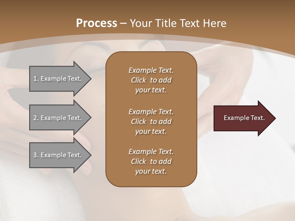 A Woman Getting A Massage At A Spa PowerPoint Template